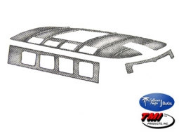 1964-1967 VW Bus Sliding Roof Headliner - Crush Grain Vinyl